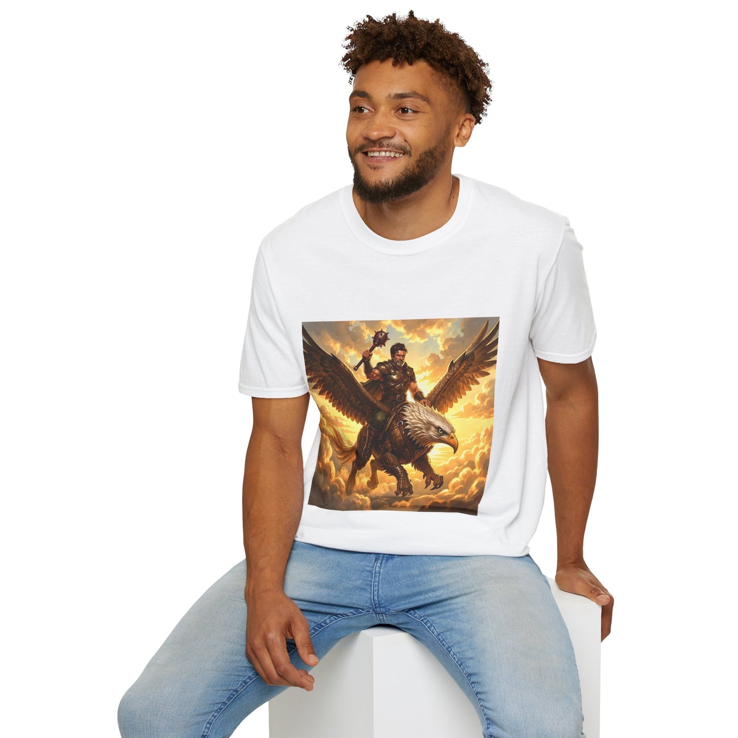 Gryphon Warrior T‑Shirt — Mythic Gryphon Rider Graphic Tee