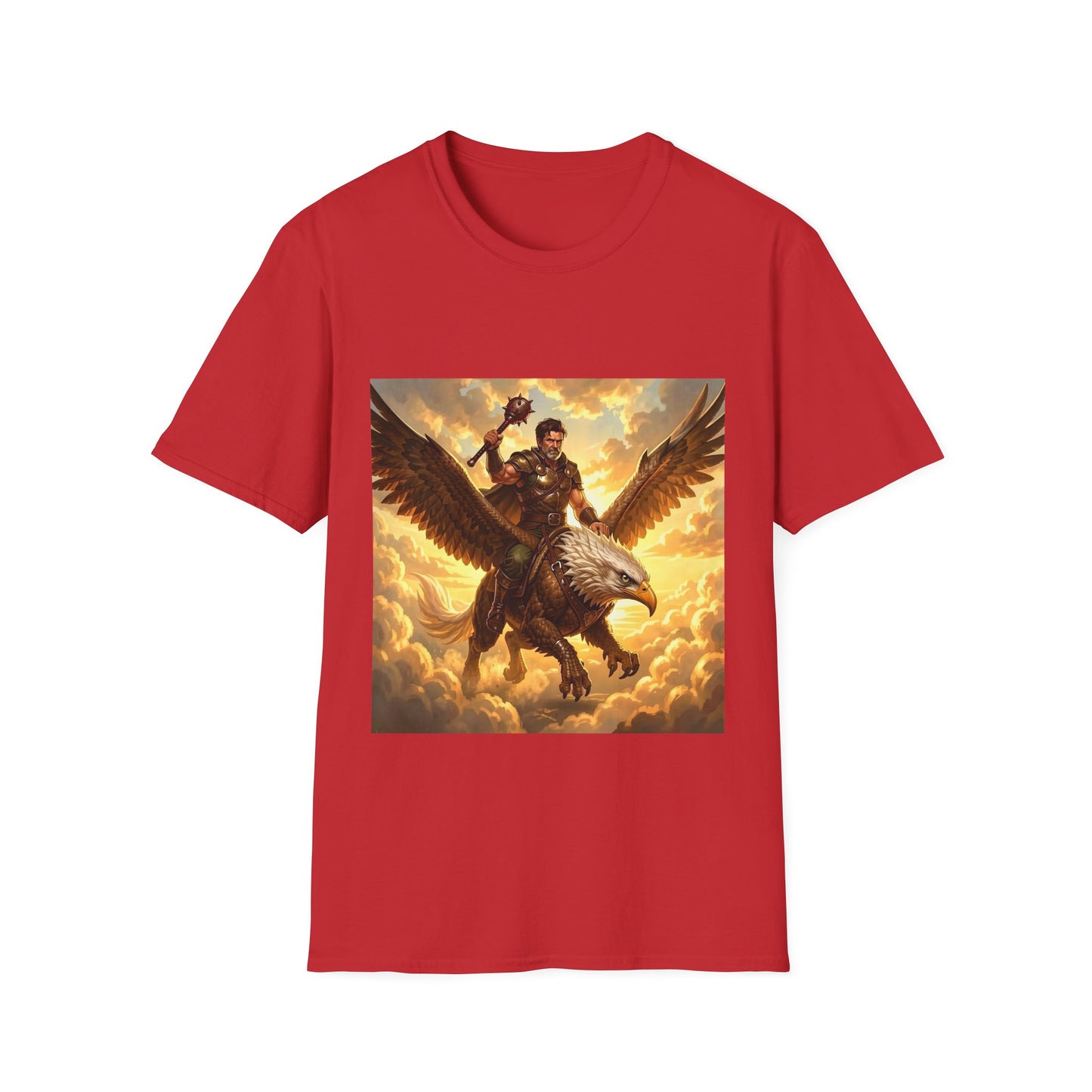 Gryphon Warrior T‑Shirt — Mythic Gryphon Rider Graphic Tee