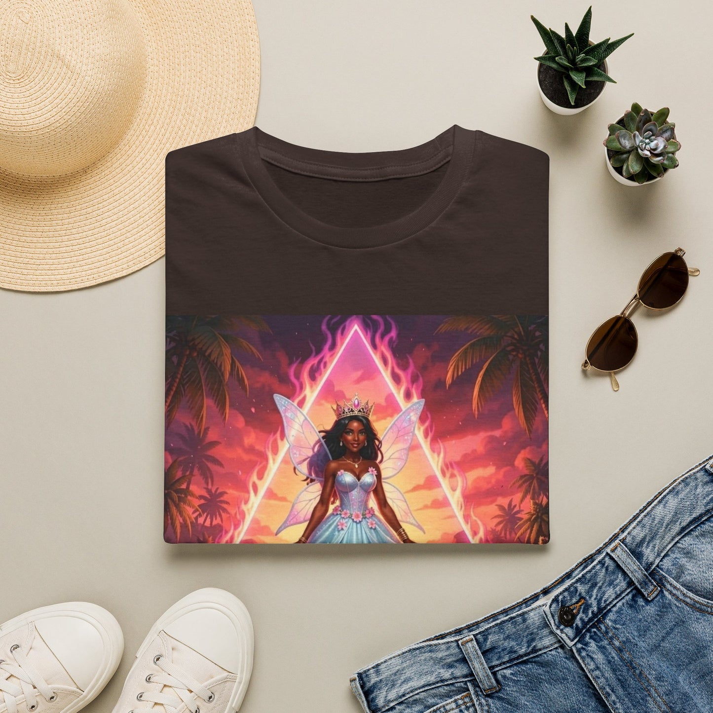 ‘She’s Bermuda’ Princess Sunset T-Shirt —  Bermuda Sea Fairy Graphic Tee
