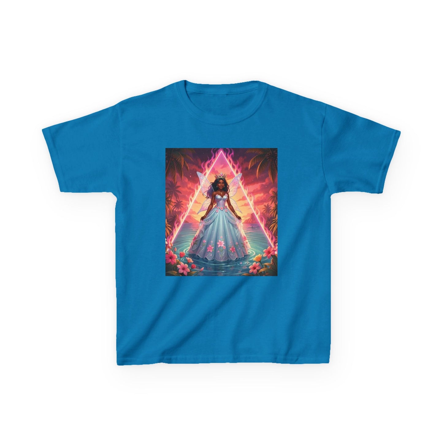 Kids Tee — 'She's Bermuda' Princess Illustration Tee