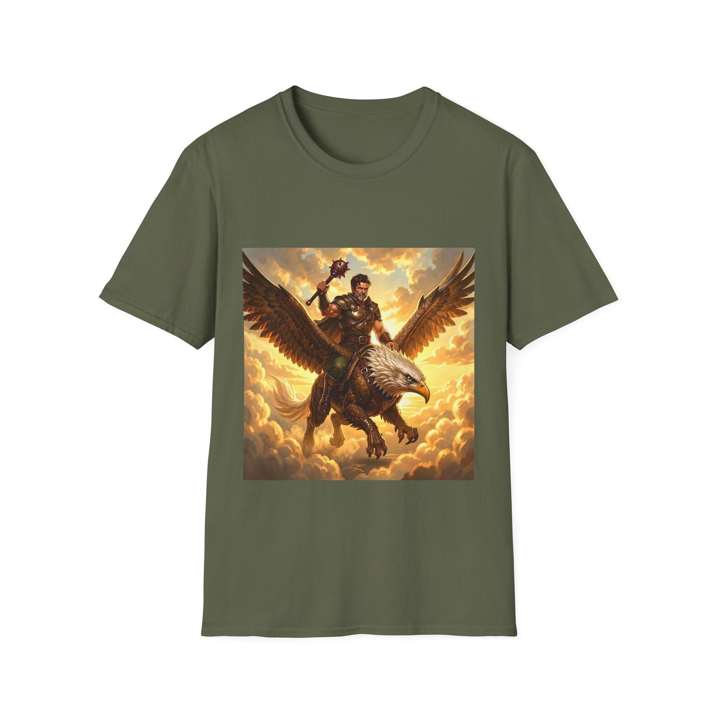 Gryphon Warrior T‑Shirt — Mythic Gryphon Rider Graphic Tee