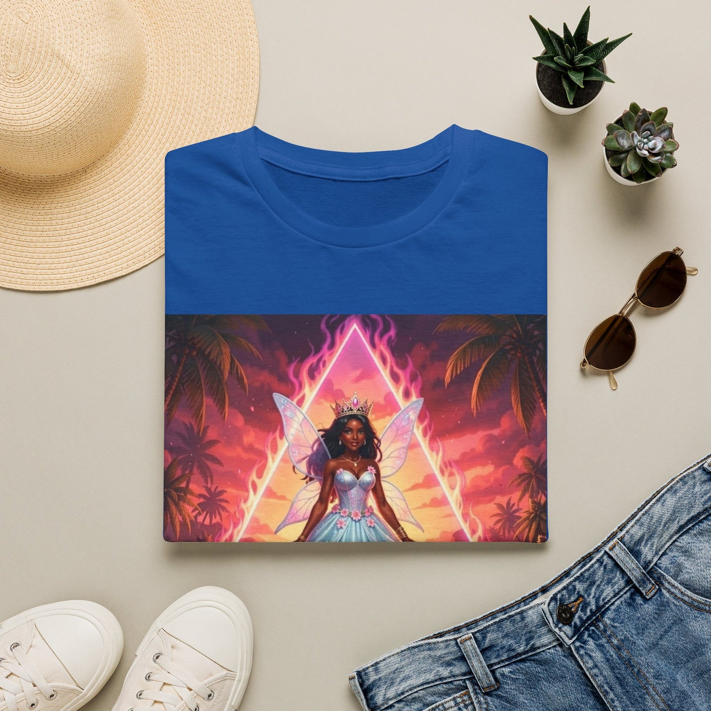 ‘She’s Bermuda’ Princess Sunset T-Shirt —  Bermuda Sea Fairy Graphic Tee
