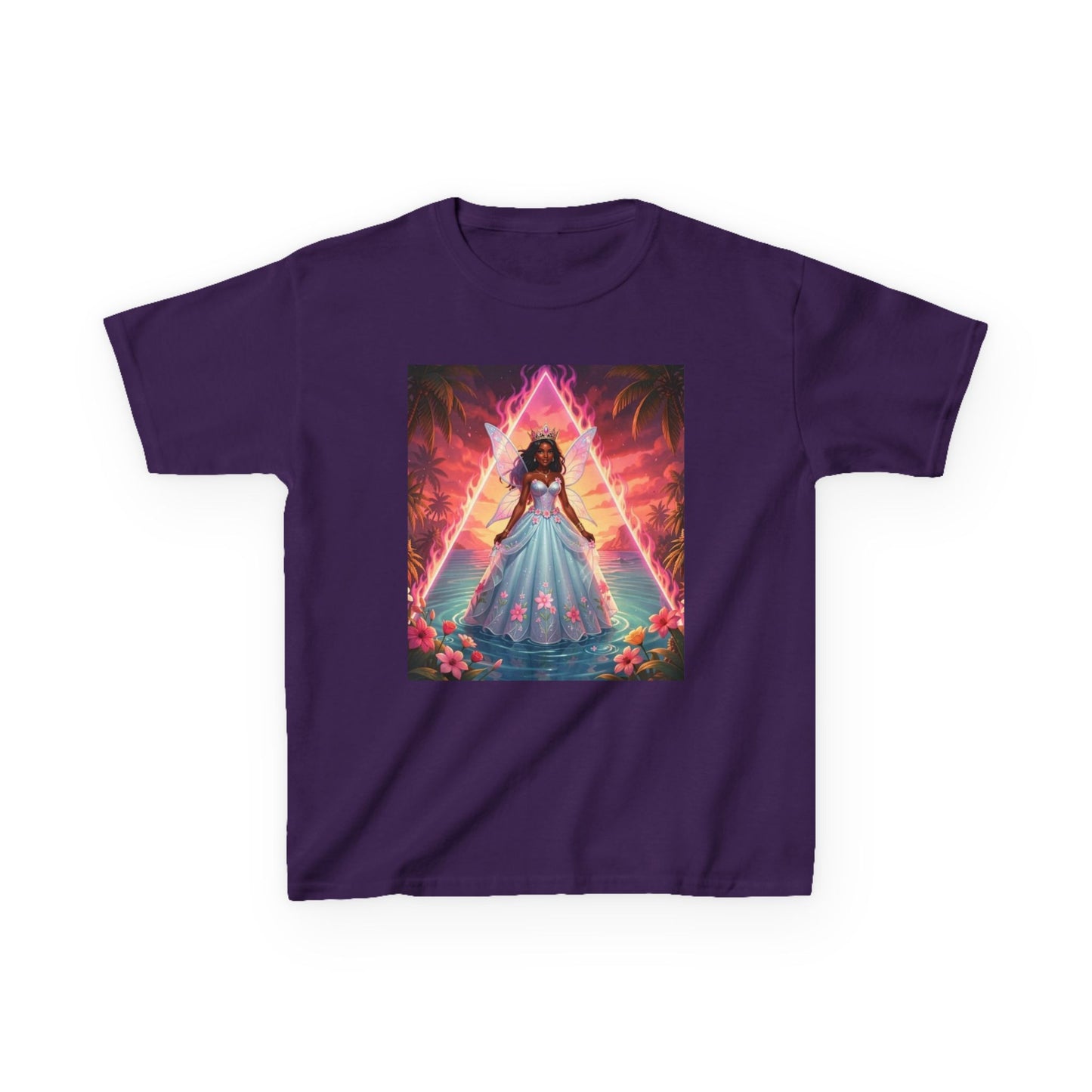 Kids Tee — 'She's Bermuda' Princess Illustration Tee
