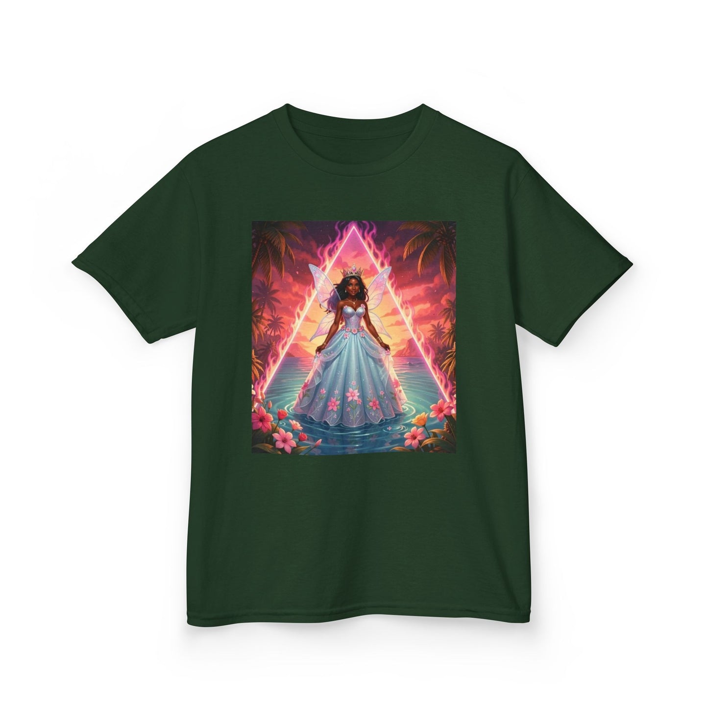 Kids Tee — 'She's Bermuda' Princess Illustration Tee