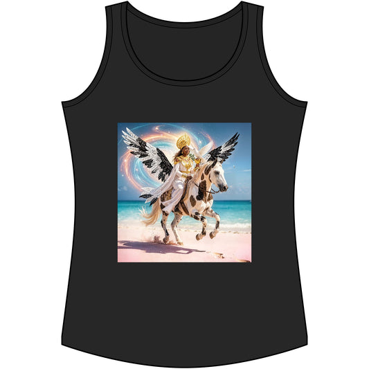 Pegasus Beach Fantasy Tank Top — "Sisu Bermuda" Graphic
