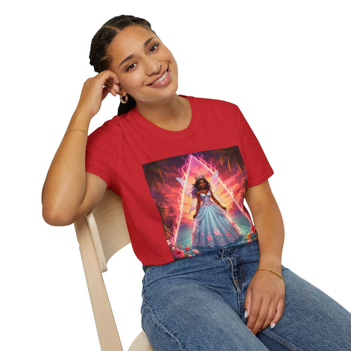 ‘She’s Bermuda’ Princess Sunset T-Shirt —  Bermuda Sea Fairy Graphic Tee