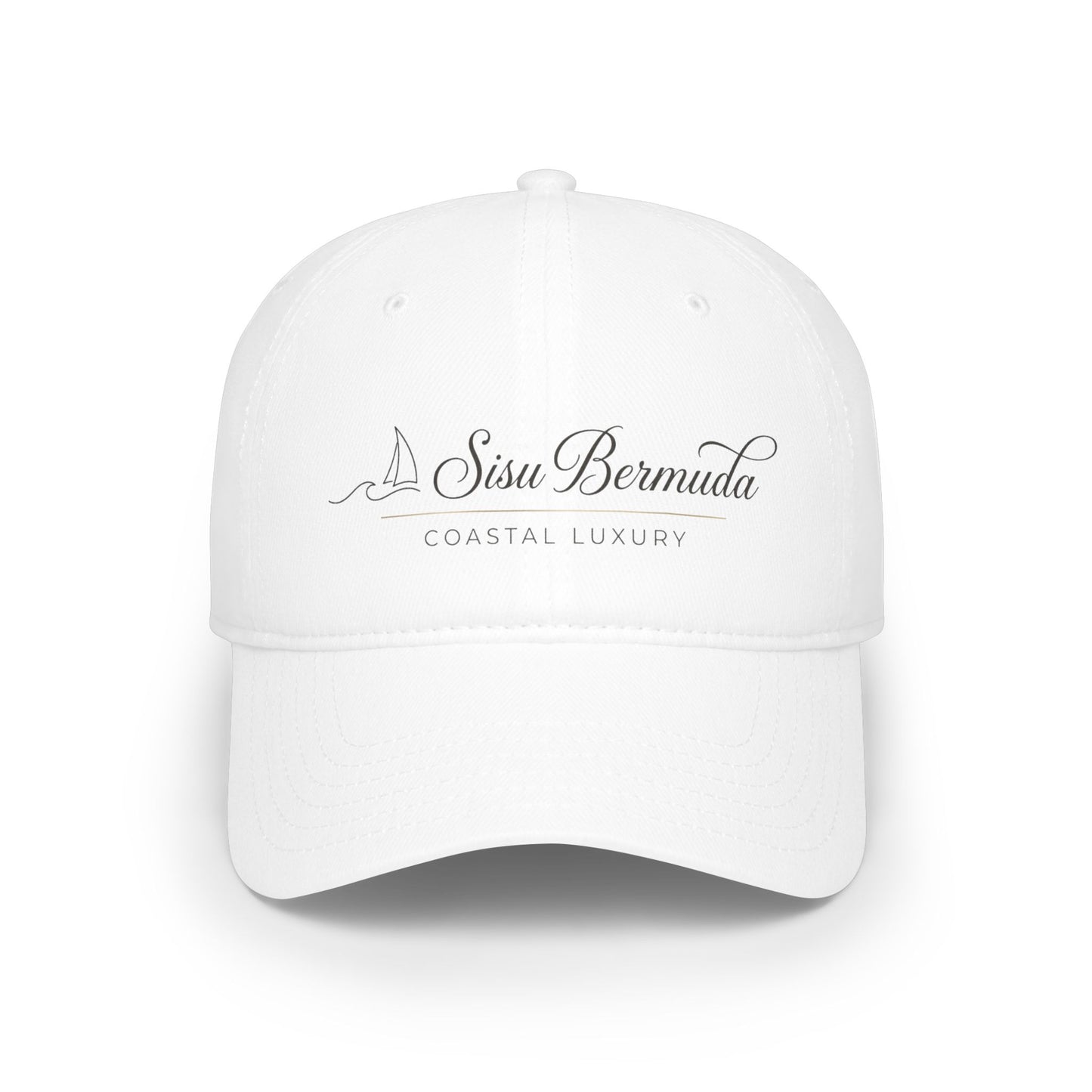 Low Profile Baseball Cap — Sisu Bermuda "Coastal Luxury" Embroidered Hat