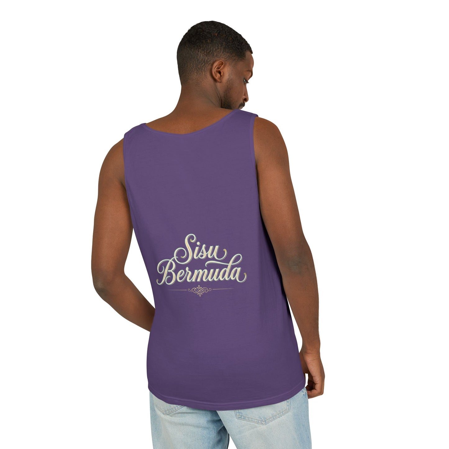 Lion Rider Tank Top — Fantasy Warrior Riding Lion Graphic