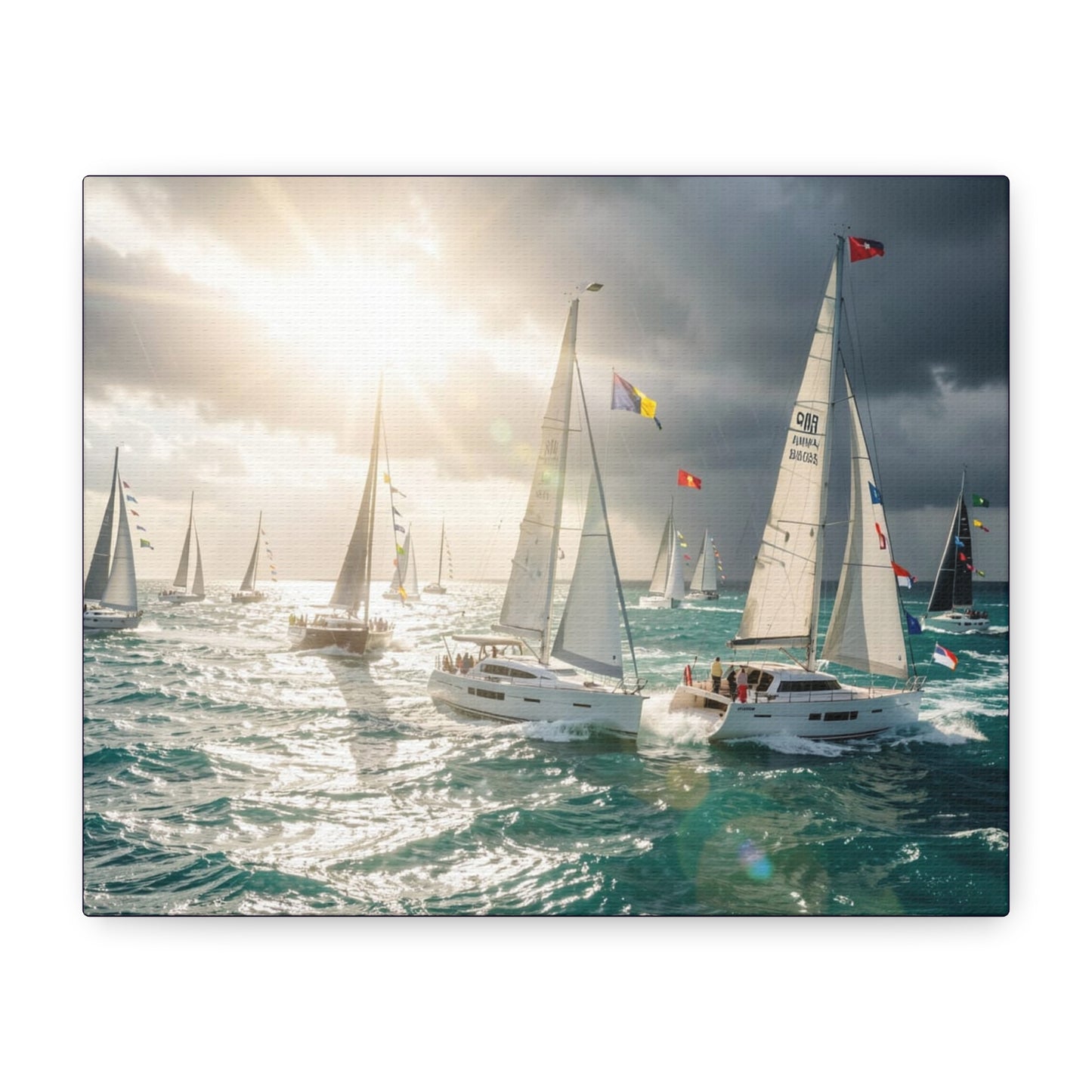 Sailing Regatta Matte Canvas, Stretched, 1.25"