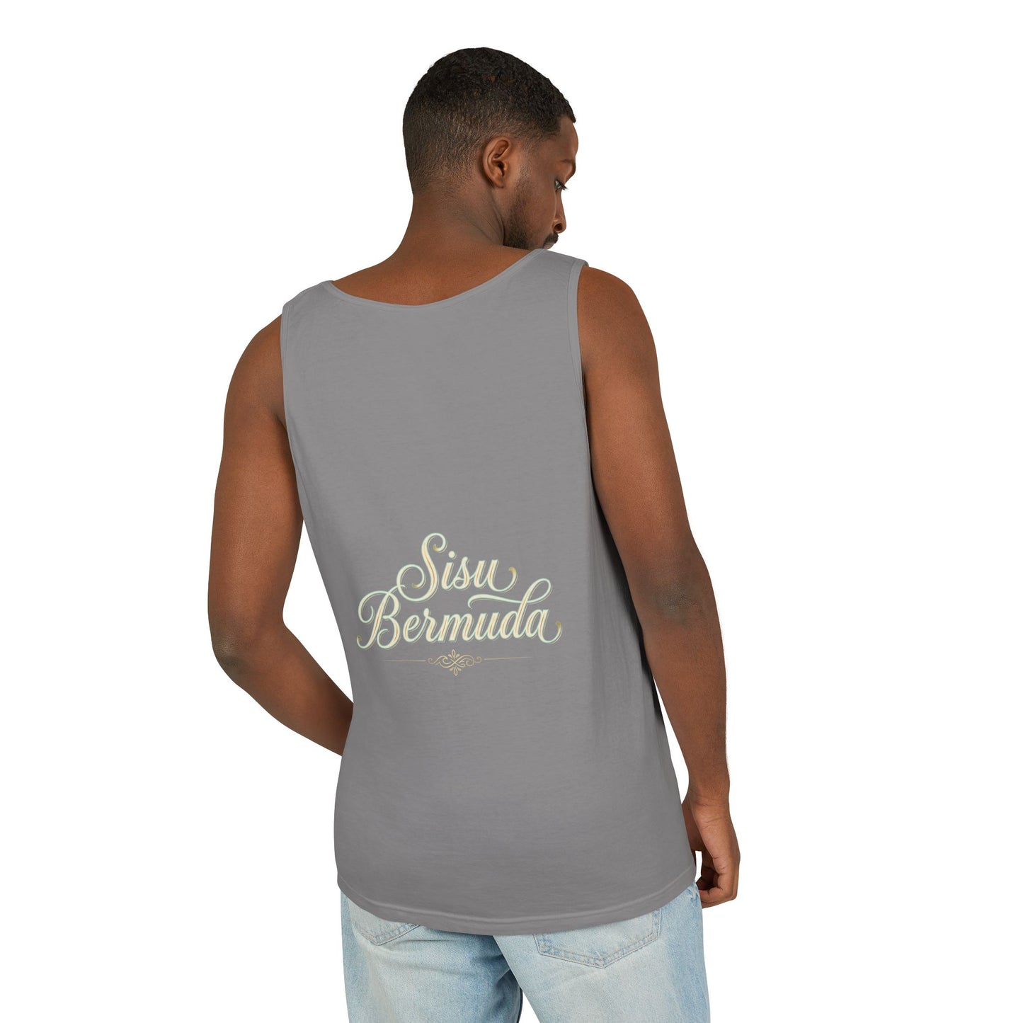 Lion Rider Tank Top — Fantasy Warrior Riding Lion Graphic