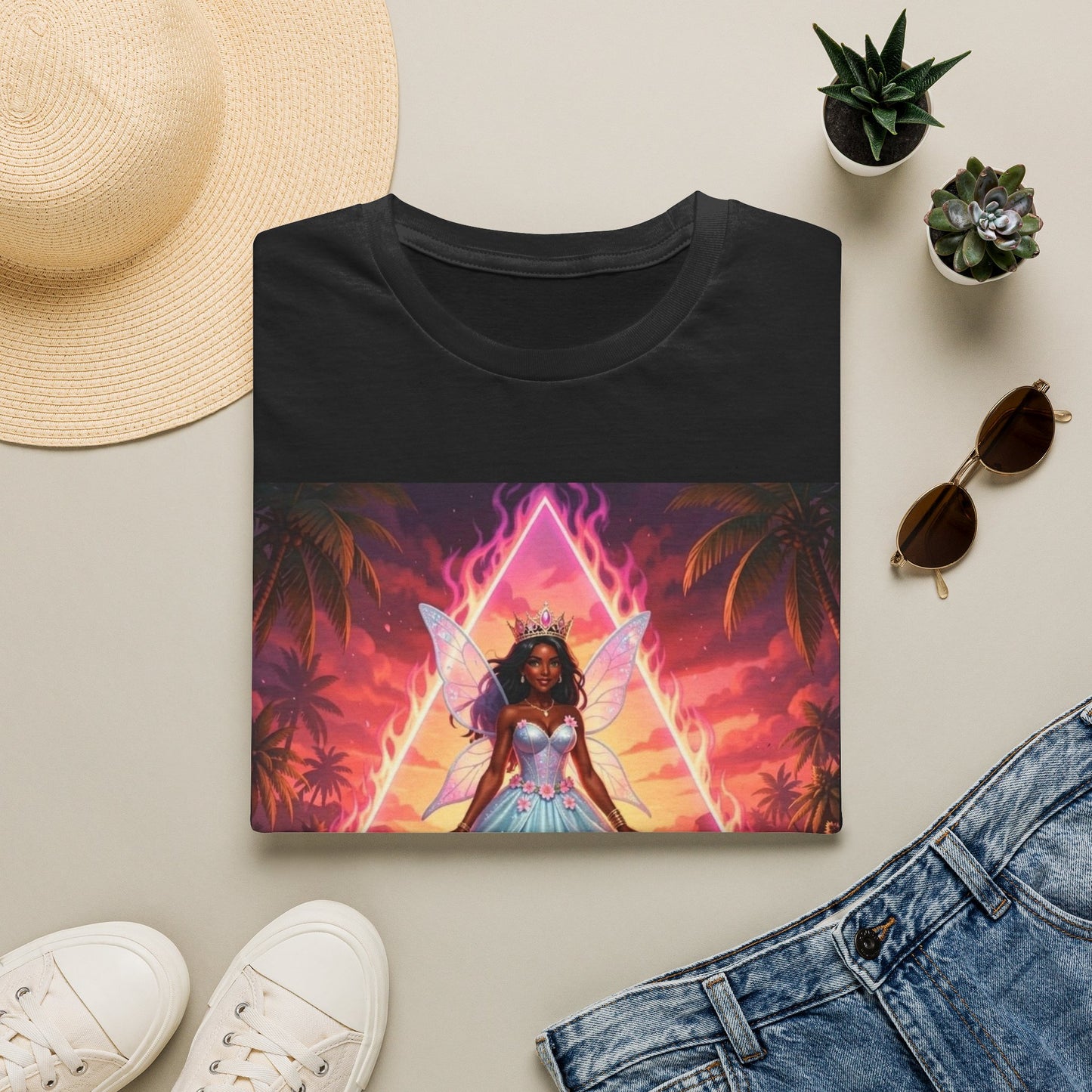 ‘She’s Bermuda’ Princess Sunset T-Shirt —  Bermuda Sea Fairy Graphic Tee