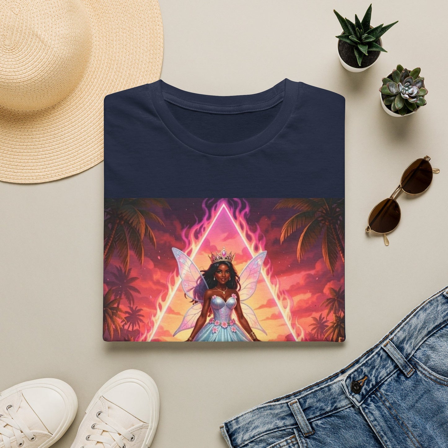 ‘She’s Bermuda’ Princess Sunset T-Shirt —  Bermuda Sea Fairy Graphic Tee