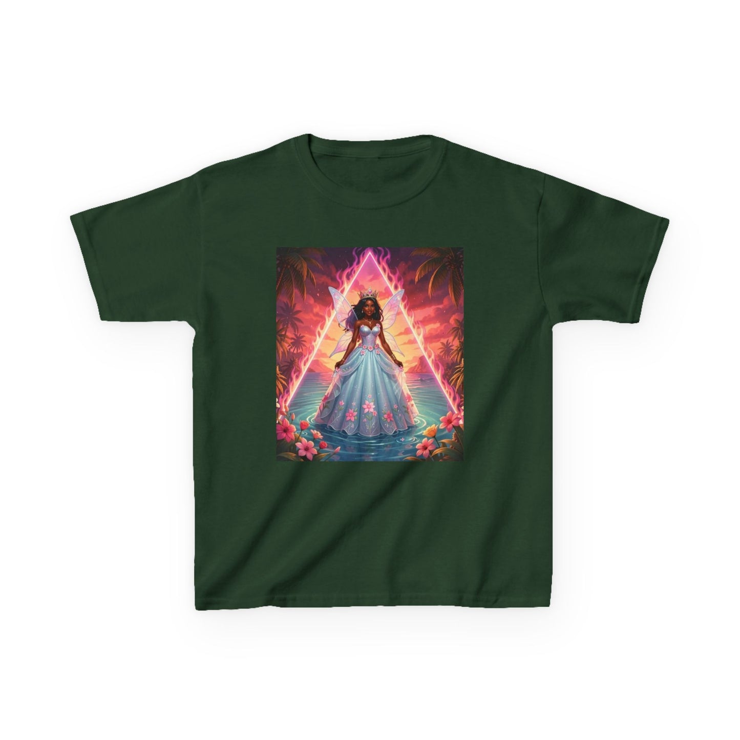 Kids Tee — 'She's Bermuda' Princess Illustration Tee