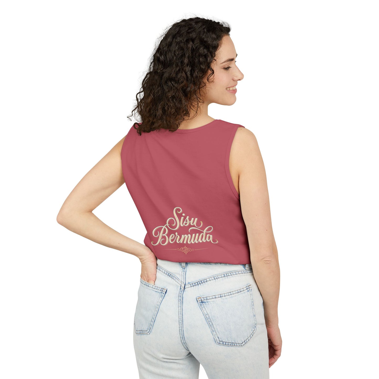 Lion Rider Tank Top — Fantasy Warrior Riding Lion Graphic