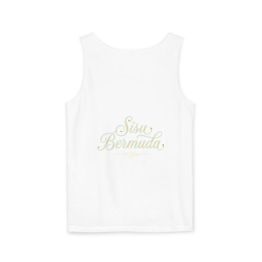 Lion Rider Tank Top — Fantasy Warrior Riding Lion Graphic