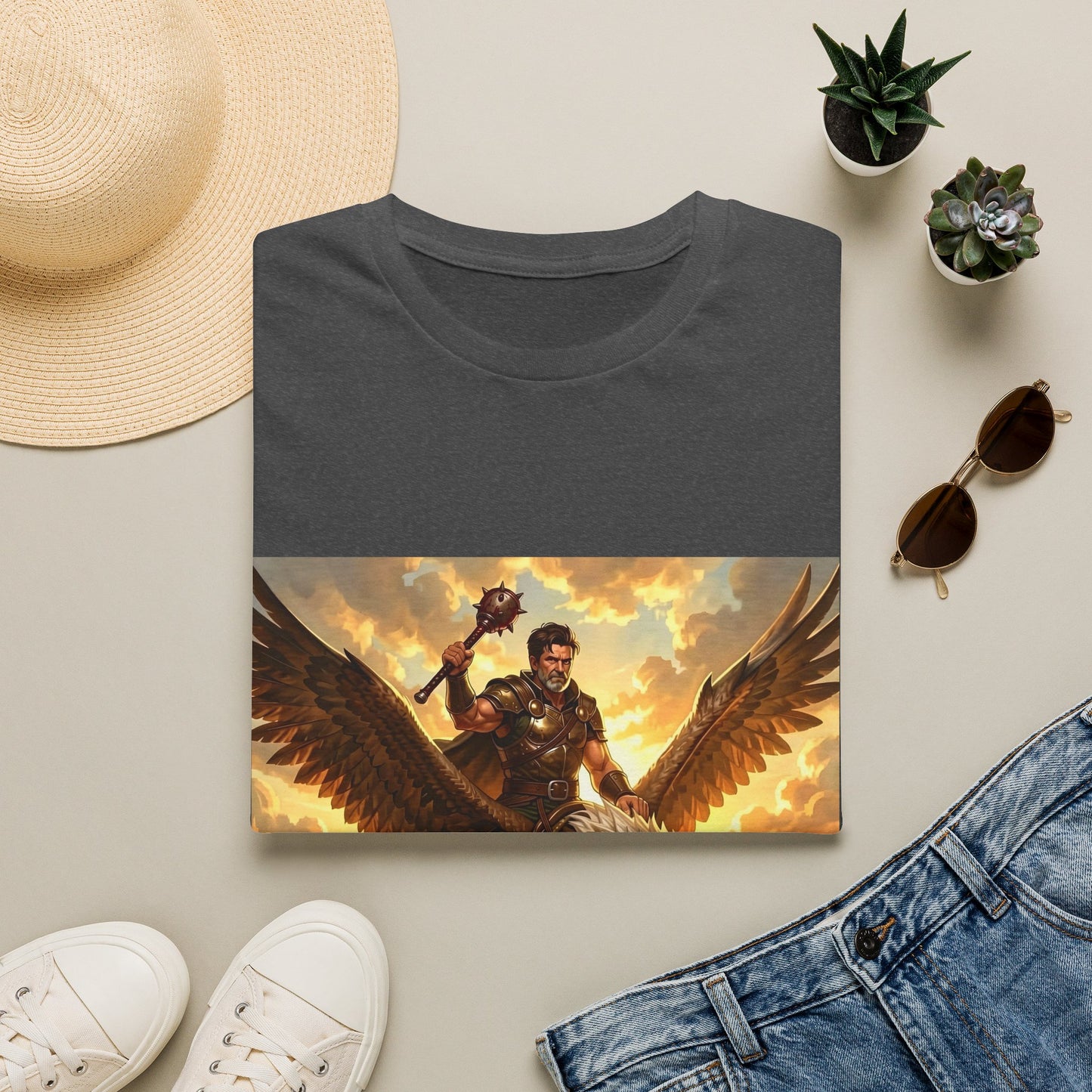 Gryphon Warrior T‑Shirt — Mythic Gryphon Rider Graphic Tee