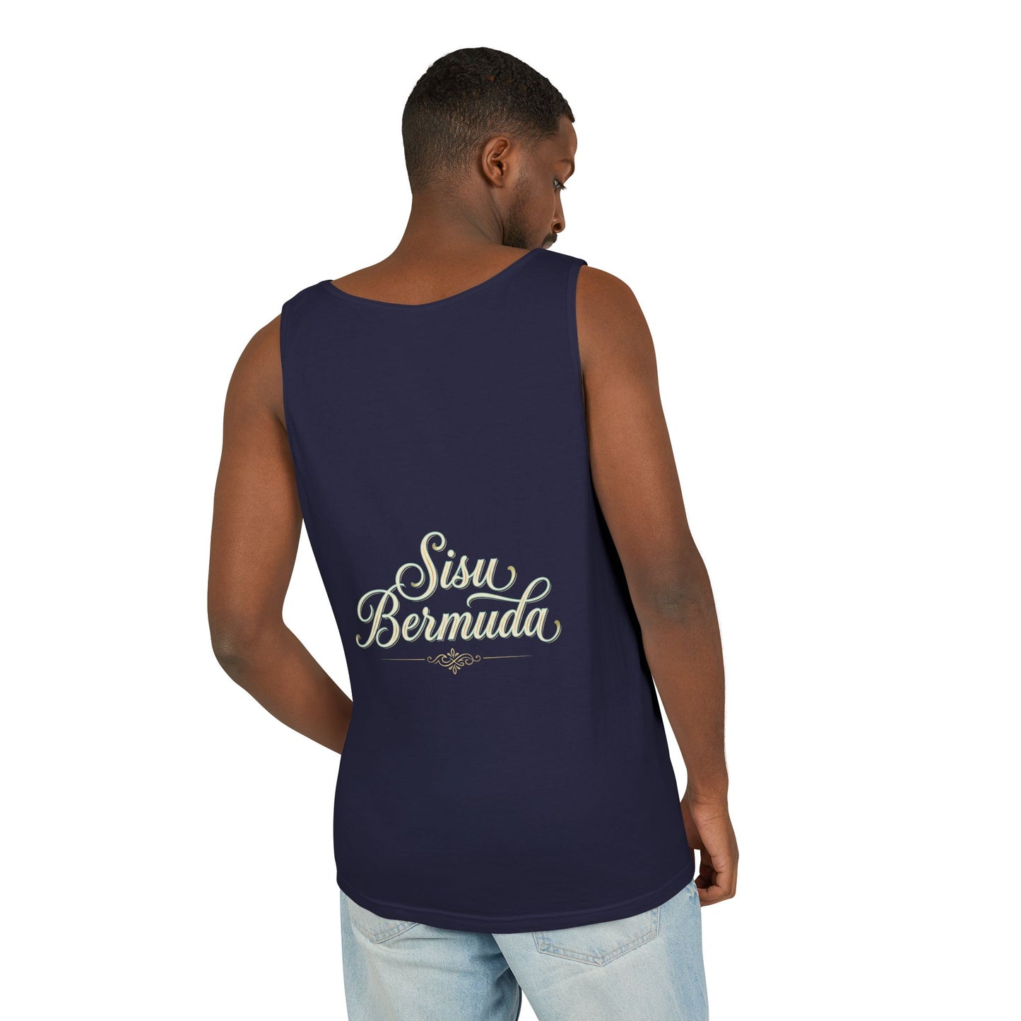 Lion Rider Tank Top — Fantasy Warrior Riding Lion Graphic
