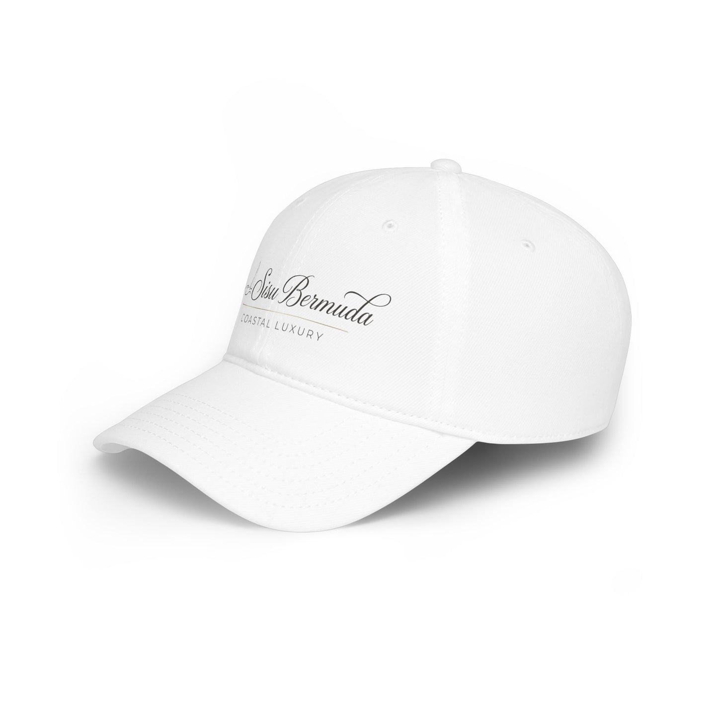 Low Profile Baseball Cap — Sisu Bermuda "Coastal Luxury" Embroidered Hat