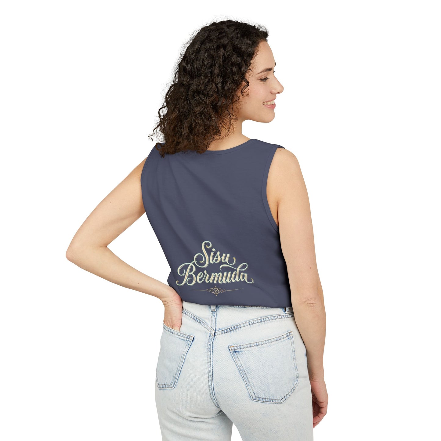Lion Rider Tank Top — Fantasy Warrior Riding Lion Graphic