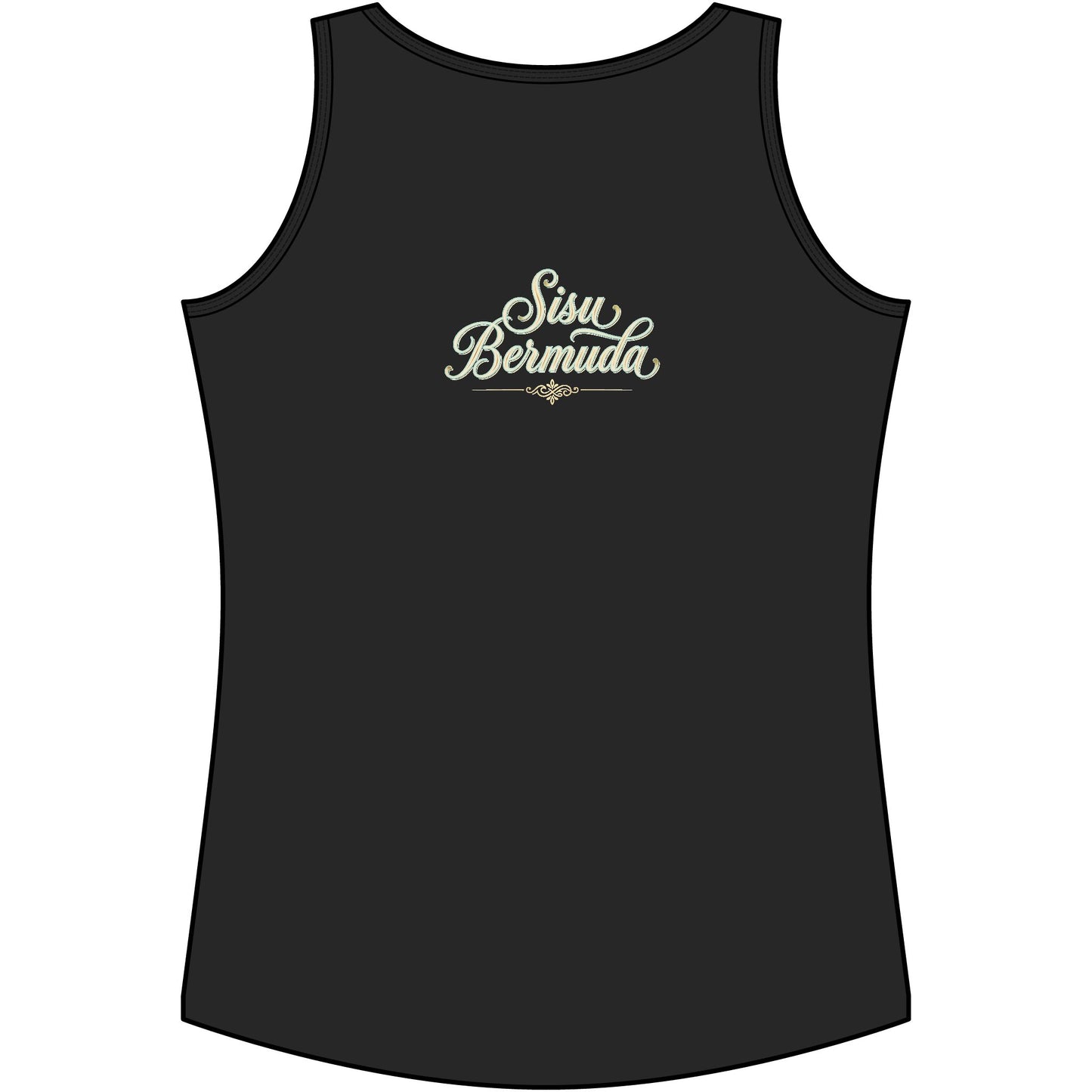 Pegasus Beach Fantasy Tank Top — "Sisu Bermuda" Graphic