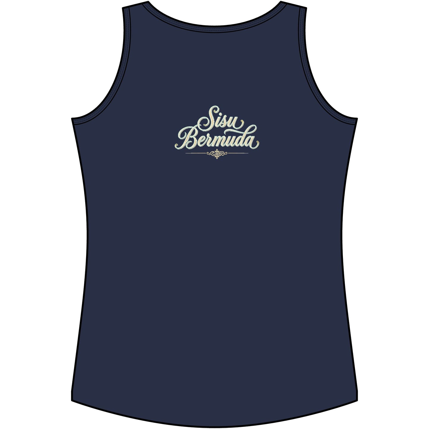 Pegasus Beach Fantasy Tank Top — "Sisu Bermuda" Graphic
