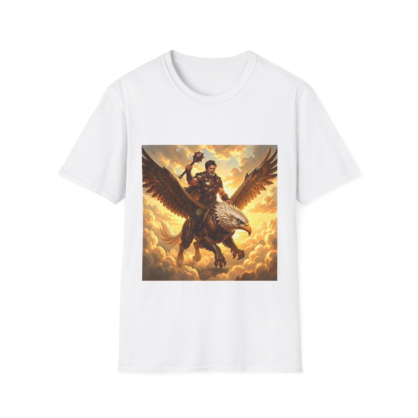 Gryphon Warrior T‑Shirt — Mythic Gryphon Rider Graphic Tee