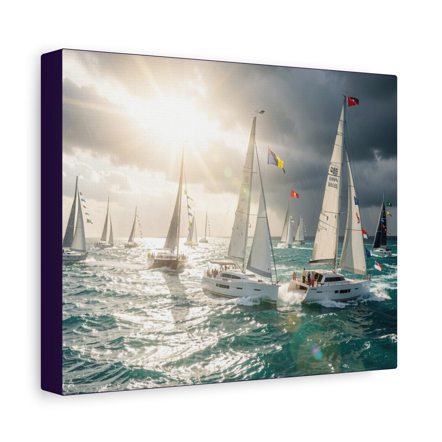 Sailing Regatta Matte Canvas, Stretched, 1.25"
