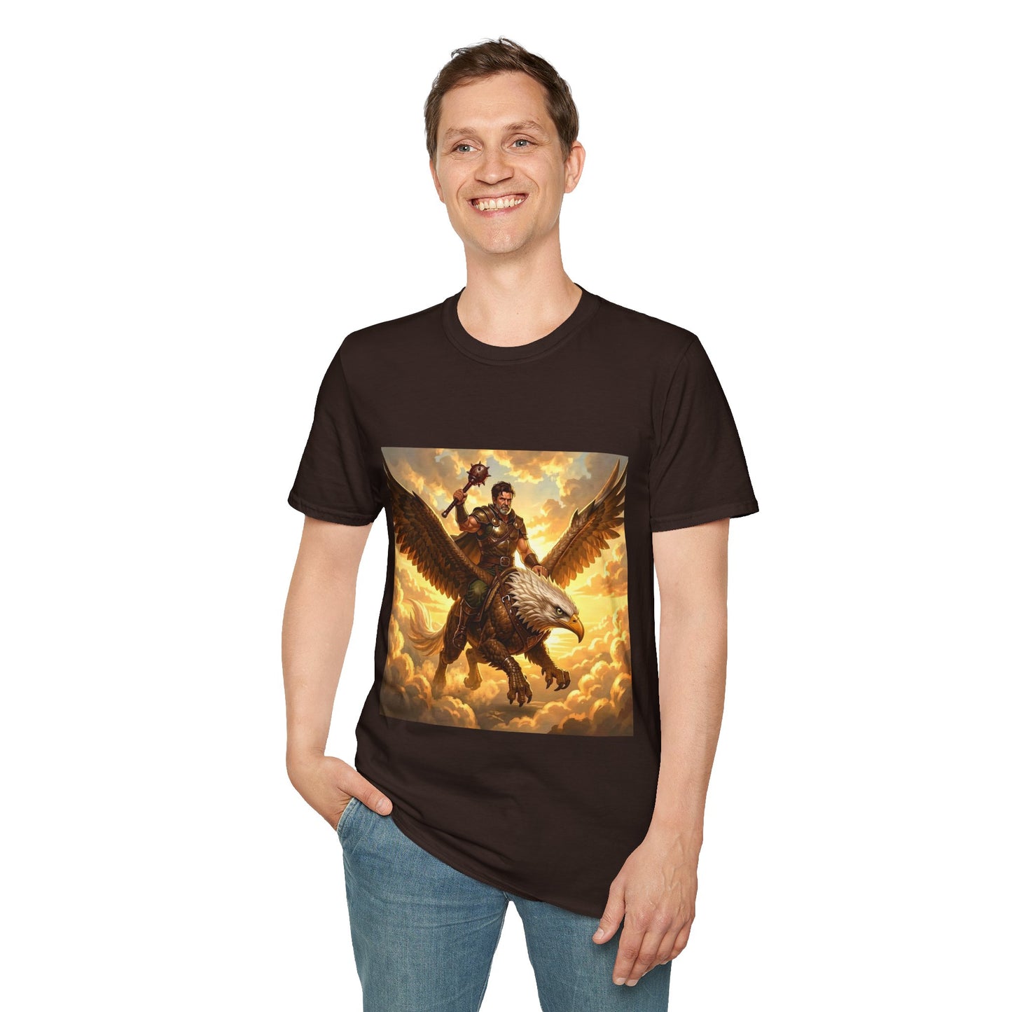 Gryphon Warrior T‑Shirt — Mythic Gryphon Rider Graphic Tee