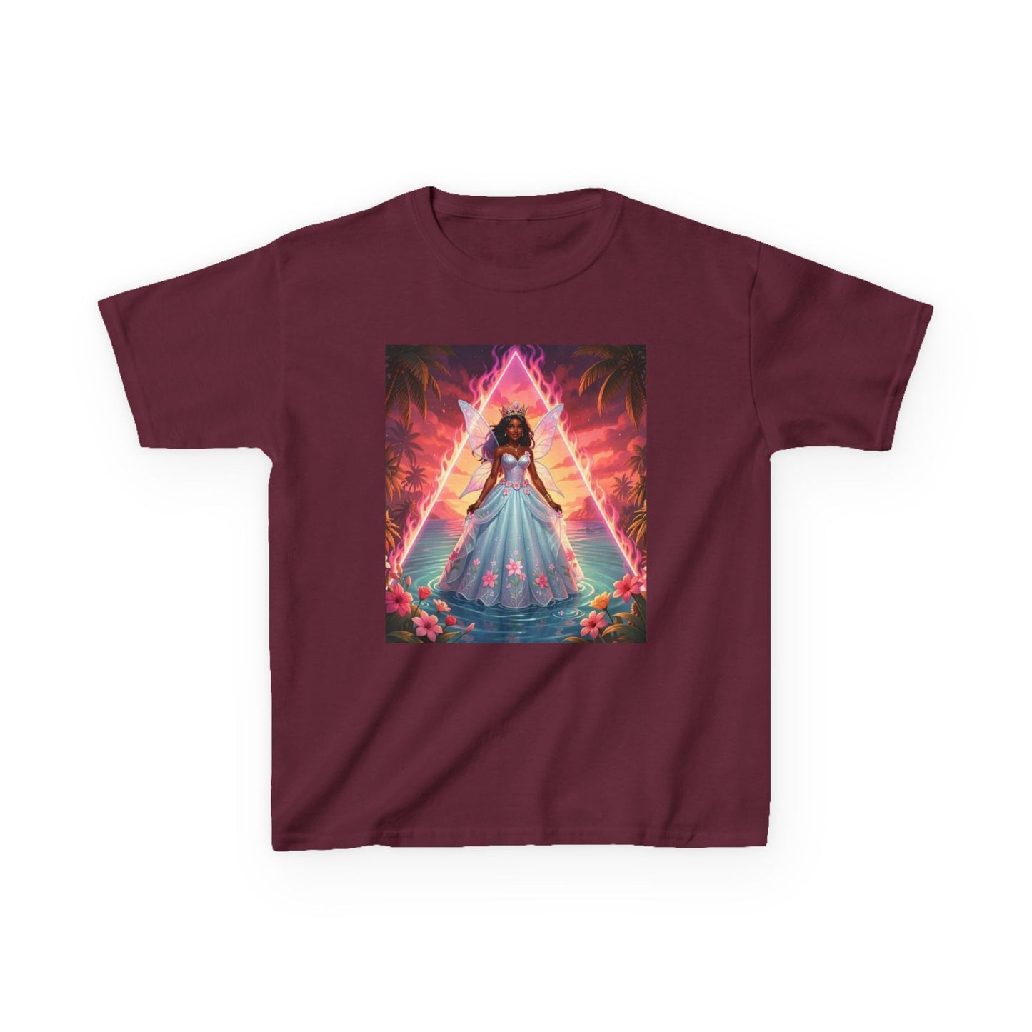 Kids Tee — 'She's Bermuda' Princess Illustration Tee